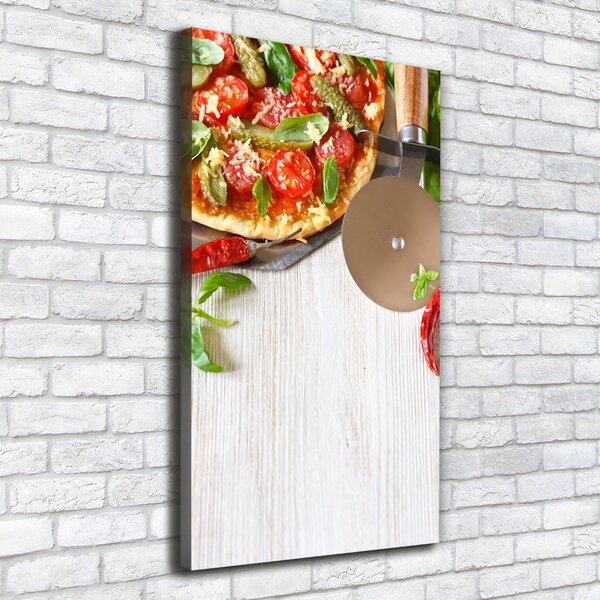 Vertikální Foto obraz tištěný na plátně Pizza ocv-68071696