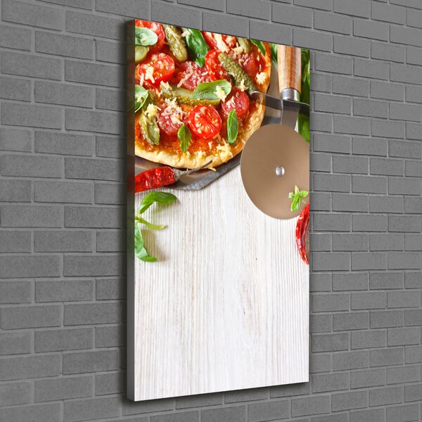 Vertikální Foto obraz tištěný na plátně Pizza ocv-68071696