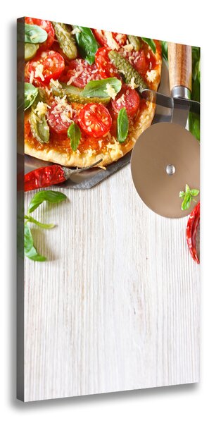 Vertikální Foto obraz tištěný na plátně Pizza ocv-68071696
