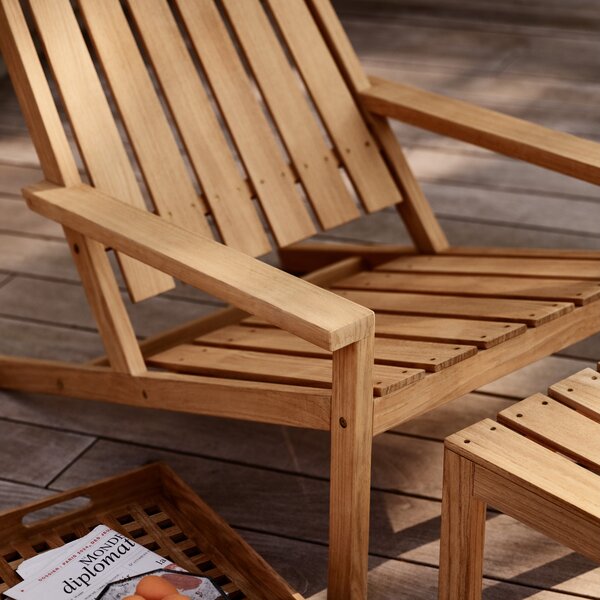 FRITZ HANSEN Zahradní křeslo Between Lines, Teak
