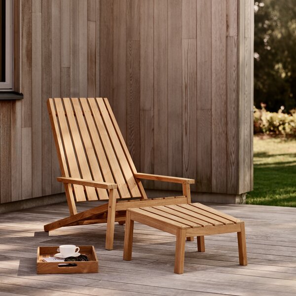 FRITZ HANSEN Zahradní křeslo Between Lines, Teak