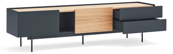 TV stolek v dekoru dubu v antracitovo-přírodní barvě 180x45 cm Otto – Teulat