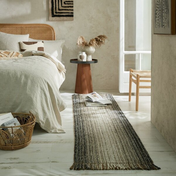 Šedý běhoun 60x230 cm – Flair Rugs