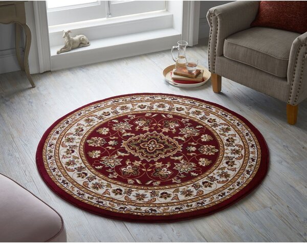 Červený kulatý koberec 133x133 cm Sherbone – Flair Rugs