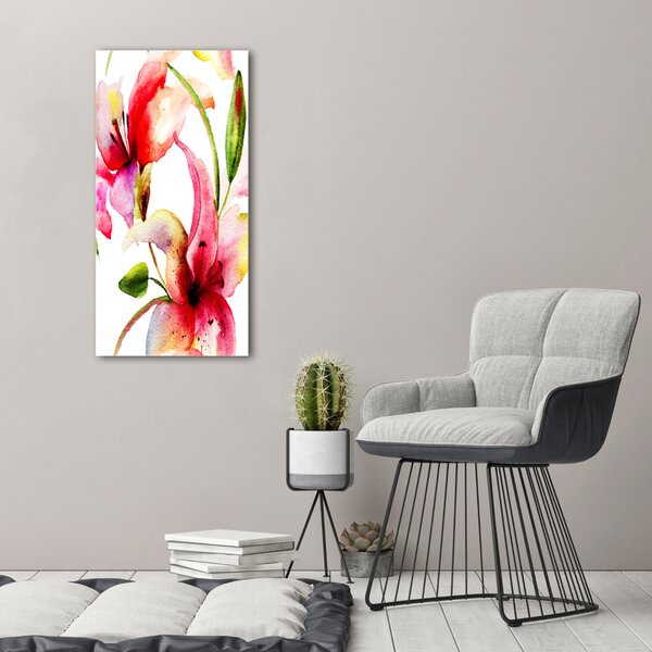 Vertikální Foto obraz canvas Květy lilie ocv-68744371