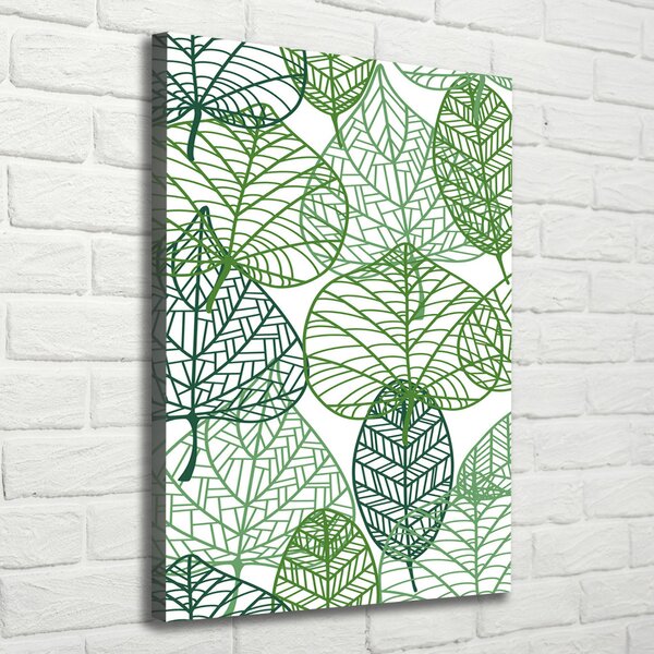 Vertikální Moderní fotoobraz canvas na rámu Listí ocv-68927464
