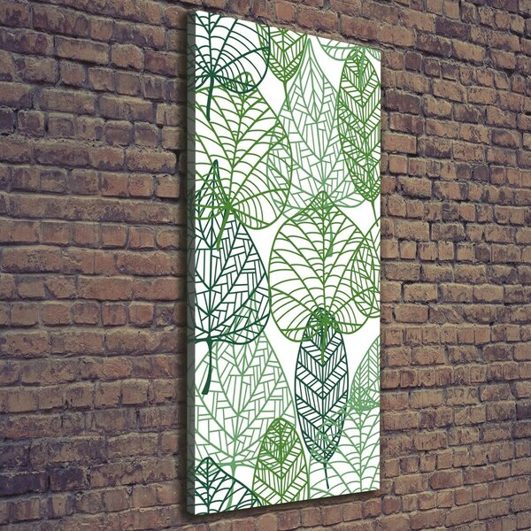 Vertikální Moderní fotoobraz canvas na rámu Listí ocv-68927464