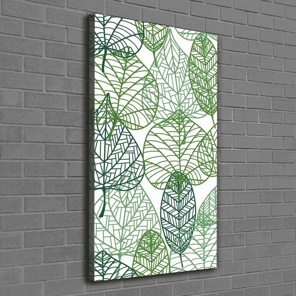 Vertikální Moderní fotoobraz canvas na rámu Listí ocv-68927464