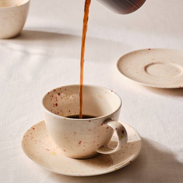 -25 % Dny MOMENTI– Jotex Set dvou porcelánových šálků s podšálky SPRINKLE