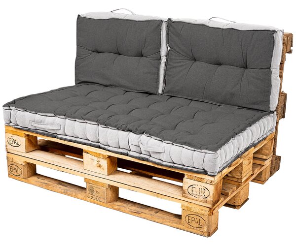 Trade Concept Sedák Relax na palety/pro venkovní použití tmavě šedá, 80 x 120 cm