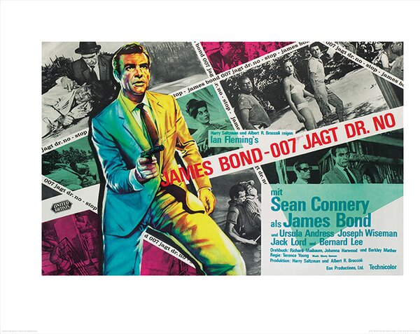 Obrazová reprodukce James Bond - Dr. No - Montage, (60 x 80 cm)