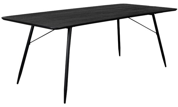 Černý dřevěný jídelní stůl DUTCHBONE Roger 200 x 90 cm