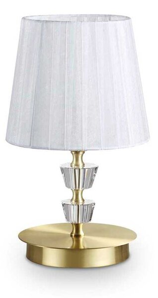Stolní lampa Ideal Lux Pegaso TL1 small ottone satinato 197753 E14 1x40W 30cm mosazná