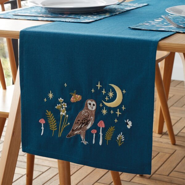 Bavlněný běhoun na stůl 33x220 cm Enchanted Twilight Animals – Catherine Lansfield