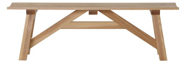 Jasanová masivní lakovaná lavice Rustical - 1400x350
