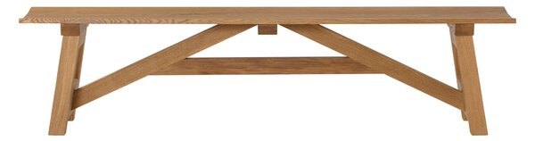 Dubová masivní olejovaná a voskovaná lavice Rustical - 1400x350mm