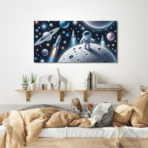 Obraz kosmonaut mezi planetami