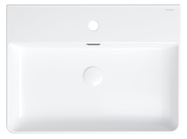 Omnires Garland umyvadlo 60x43 cm obdélníkový na pult bílá GARLAND600BP