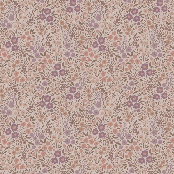 Květinová tapeta, purpurová fialová, 131458, Floral Fever, Esta Home