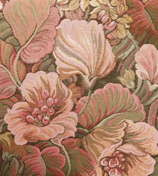 Obrazová tapeta s květinami, růžová, zelená, 159467, Floral Fever, Esta Home