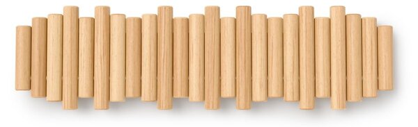 Nástěnný věšák z borovicového dřeva v přírodní barvě 61 cm Picket – Umbra
