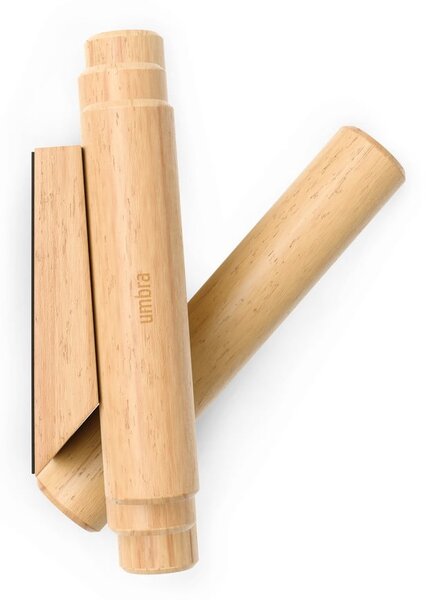 Nástěnný věšák z borovicového dřeva v přírodní barvě 61 cm Picket – Umbra