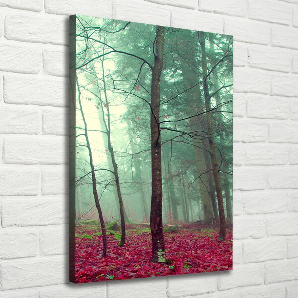 Vertikální Foto obraz canvas Les na podzim ocv-69969549