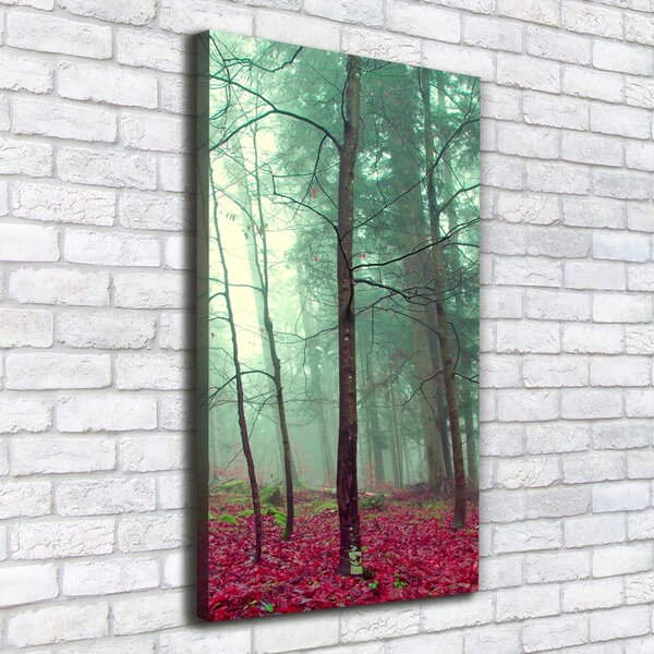 Vertikální Foto obraz canvas Les na podzim ocv-69969549