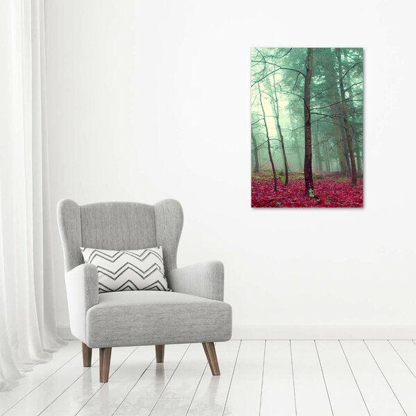 Vertikální Foto obraz canvas Les na podzim ocv-69969549