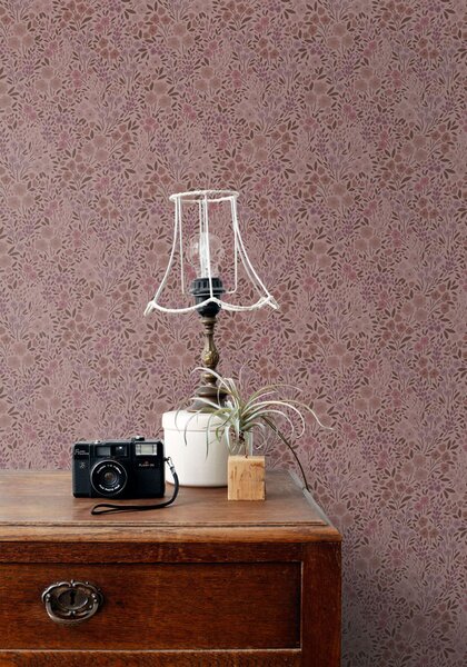 Květinová tapeta, růžová, 131129, Floral Fever, Esta Home