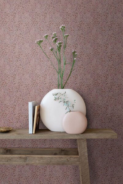 Květinová tapeta, růžová, 131129, Floral Fever, Esta Home