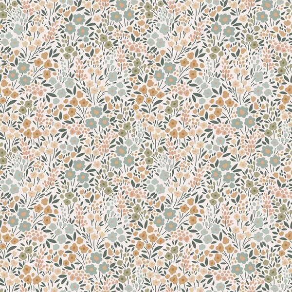 Květinová tapeta, zelená, 139837, Floral Fever, Esta Home