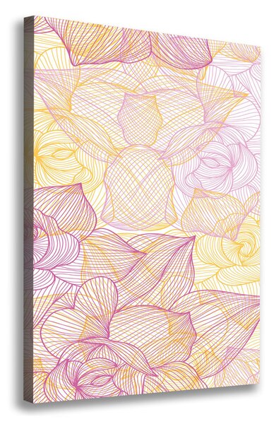 Vertikální Moderní fotoobraz canvas na rámu Barevné květiny ocv-70458266