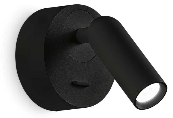 LED Nástěnné bodové svítidlo Ideal Lux BEAN ROUND AP OTTONE 260624 3,5W 220lm 3000K IP20 7cm kulaté mosazné