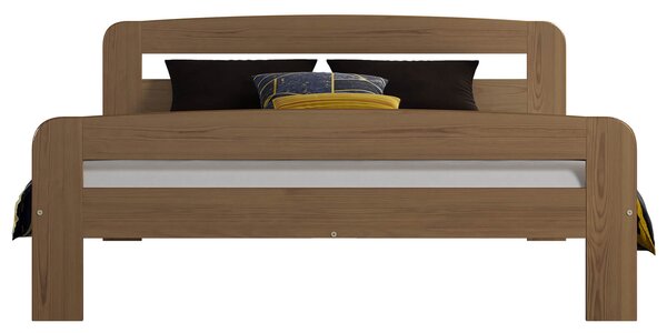 Postel z masivu 160x200 Nastěnka dub s roštem