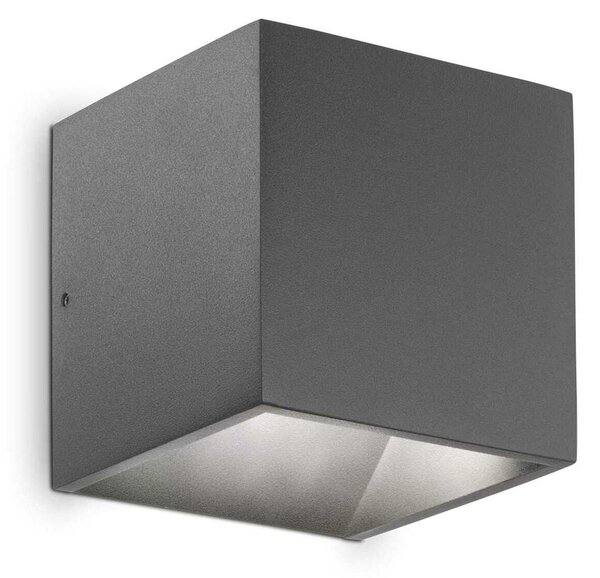 LED Venkovní nástěnné svítidlo Ideal Lux RUBIK AP1 D10 NERO 3000K 269320 9W 630lm 3000K IP54 10cm černé