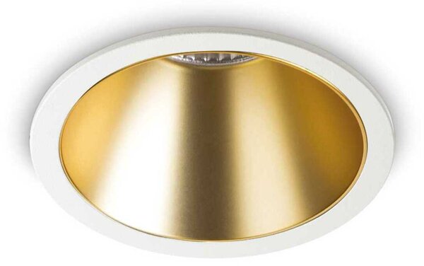 LED Zápustné bodové svítidlo Ideal Lux Game Round White Black 192277 11W 850lm 3000K IP20 kulaté bílé