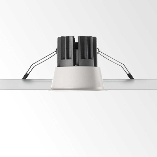 LED Zápustné bodové svítidlo Ideal Lux Game Round White Black 192277 11W 850lm 3000K IP20 kulaté bílé