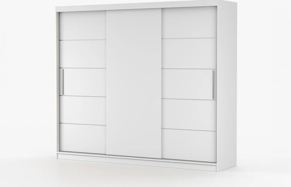 Šatní skříň Arrun (bílá + bílá). Akce -17%