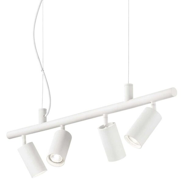 Závěsné bodové svítidlo Ideal Lux Dynamite SP4 Nero 231341 GU10 4x28W IP20 76cm černé