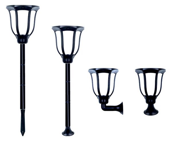 LEDSolar 168 solární venkovní lucerna lampa 1 ks, se senzorem, bezdrátové, iPRO, 1W, teplá barva