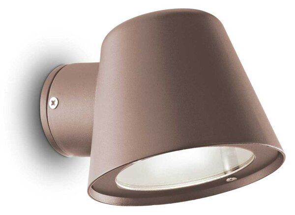 Venkovní nástěnné svítidlo Ideal Lux Gas AP1 Coffee 213095 GU10 1x28W IP43 hnědé