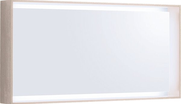 Geberit Citterio - Zrcadlo 1184x584 mm s LED osvětlením, béžový dub 500.570.JI.1