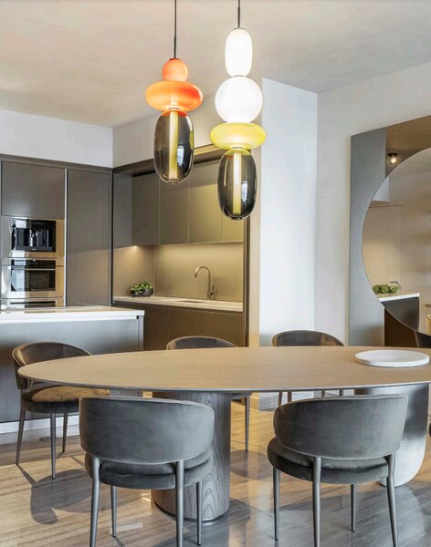 Bomma Luxusní LED závěsné svítidlo Pebbles Small Stmívání a řízení: DALI, Konfigurace: Konfigurace 4