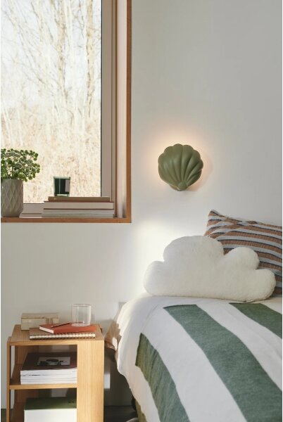 Nordlux - Nástěnné svítidlo KONCHI 1xE14/25W/230V zelená