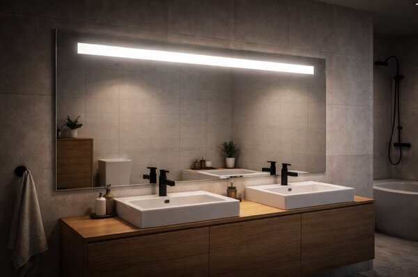 LED zrcadlo NATUREL 120x65 cm, denní bílá