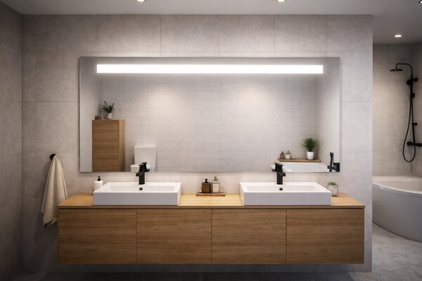 LED zrcadlo NATUREL 120x65 cm, denní bílá