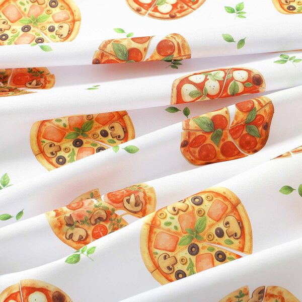 Goldea oválný teflonový ubrus - lahodná pizza 120 x 160 cm