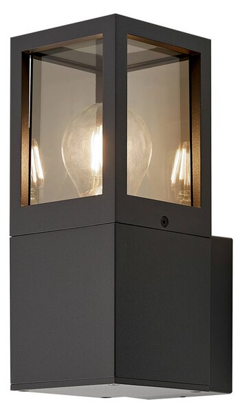 DEKOLIGHT Venkovní nástěnné svítidlo Facado hranaté, v. 26 cm, 1xE27, 20W, IP65 Barva: Černá - opálová