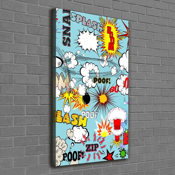 Vertikální Moderní fotoobraz canvas na rámu Komix ocv-73053471